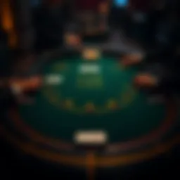 The strategic layout of a Blackjack table