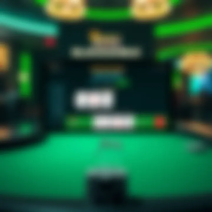 Navigating the DraftKings Blackjack Interface A digital interface showcasing the DraftKings Blackjack platform