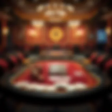 The Essence of Pai Gow: A Table Setup Pai Gow poker table with cards