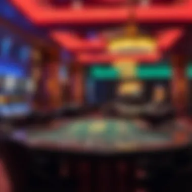 Gaming Tables in Bally's Jubilee Room Casino gaming tables within the Jubilee Room