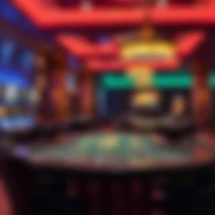 Gaming Tables in Bally's Jubilee Room Casino gaming tables within the Jubilee Room