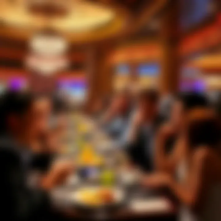 Dining Experience at the Bellagio Buffet Guests enjoying their meals in a vibrant setting