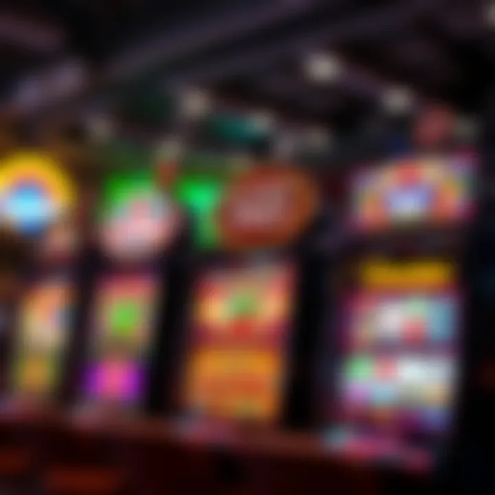 Exciting slot machines with various themes and bright lights