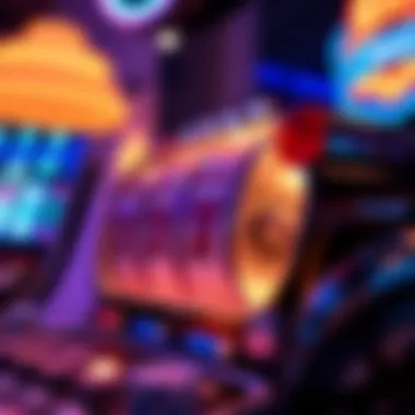 Winning Moment in Online Slots Close-up of a winning online slot spin