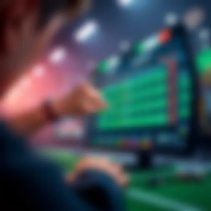 Dynamic sports betting interface on Betking