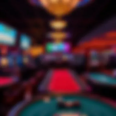 Diverse Gaming Options at Big Red Casino A display of various gaming tables available at Big Red Casino