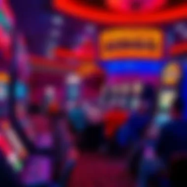 A vibrant bingo hall filled with enthusiastic players