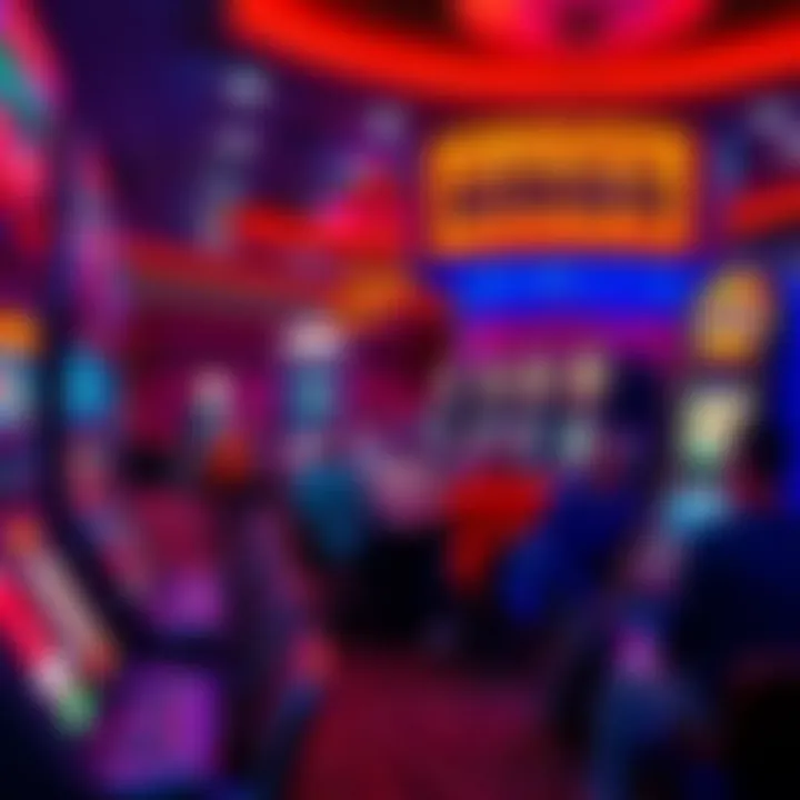 A vibrant bingo hall filled with enthusiastic players