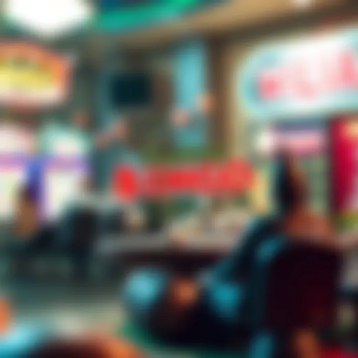 A whimsical depiction of various bingo call phrases