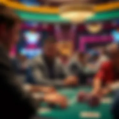 An overview of a tournament showcasing a full house