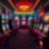 Showroom with a variety of slot machines