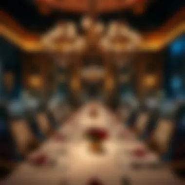 Exquisite Dining Setup at Caesar Dubai Exquisite dining setup at Caesar Dubai