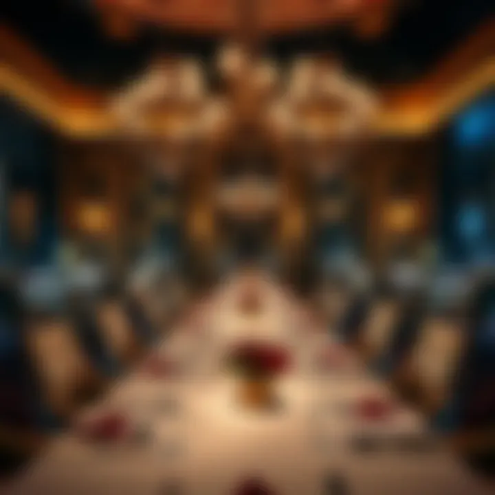 Exquisite Dining Setup at Caesar Dubai Exquisite dining setup at Caesar Dubai