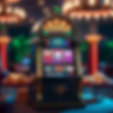 Vibrant Graphics of Casino Royale Slots An exquisite Casino Royale slot machine showcasing vibrant graphics