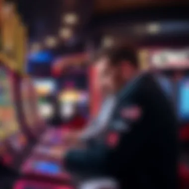 Engaging Gameplay Experience A player engaged in an intense session at a Casino Royale slot