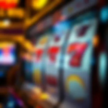 Winning Symbols on the Display A close-up view of winning symbols on a Casino Royale slot display