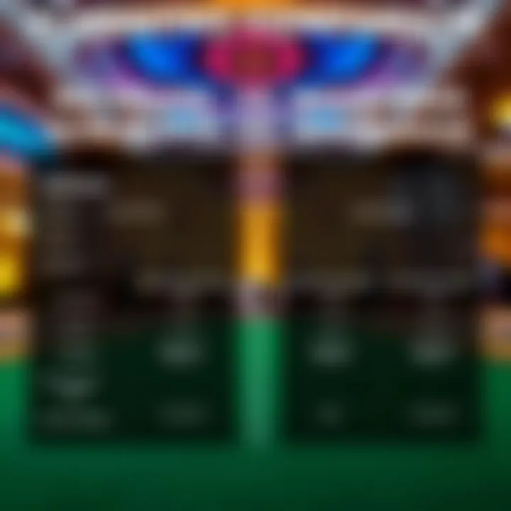 Amenities Comparison: Rio Deluxe Suite vs. Masquerade Comparison chart highlighting the amenities of the Rio Deluxe Suite and Masquerade