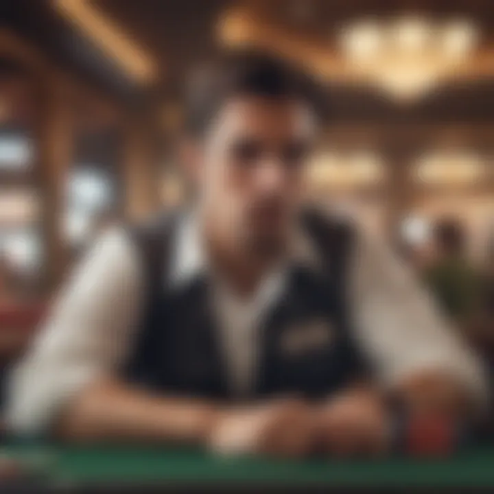 Engaging in Betting Research A thoughtful individual engaging in online betting research