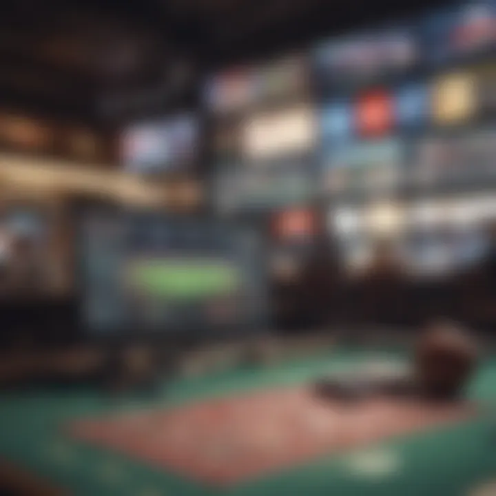 Sportsbook Comparison Infographic A vibrant infographic comparing different sportsbooks