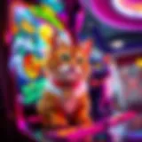 Vibrant Game Interface of Cool Cats Slots Cool Cats Slots game interface showcasing colorful graphics