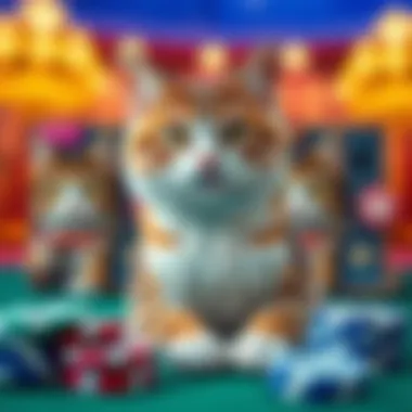 Artistic Representation of Game Themes Symbolic representation of Cool Cats Slots themes