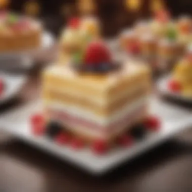 Signature dessert selection showcasing culinary creativity