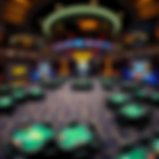 A panoramic view of the tournament floor at the 2019 WSOP