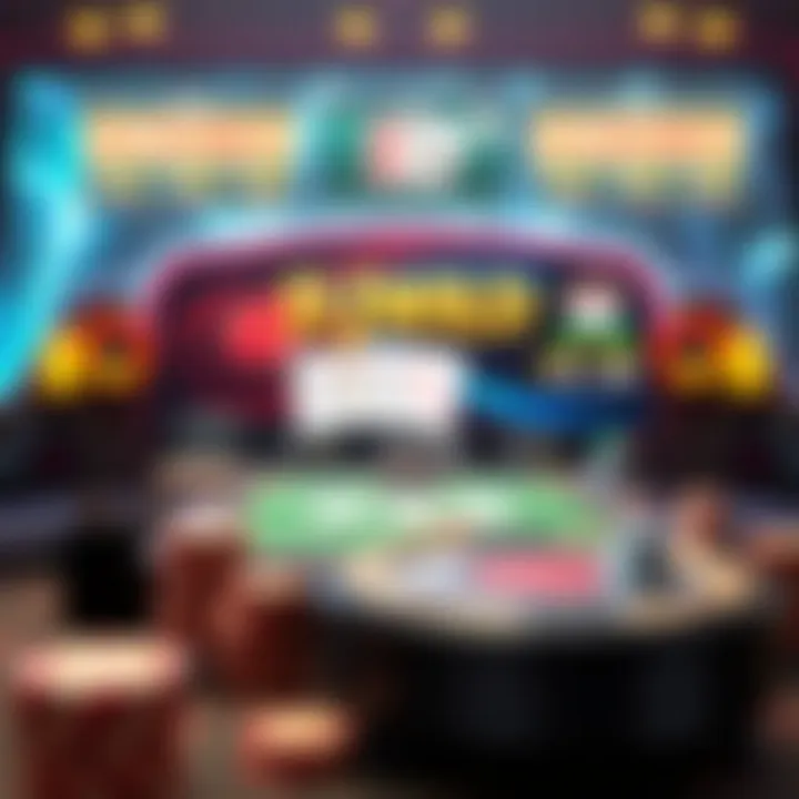 An engaging online poker interface showcasing DJ Wild Poker gameplay.