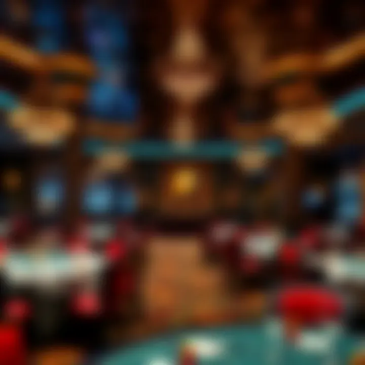 Luxurious dining area within the casino featuring elegant decor