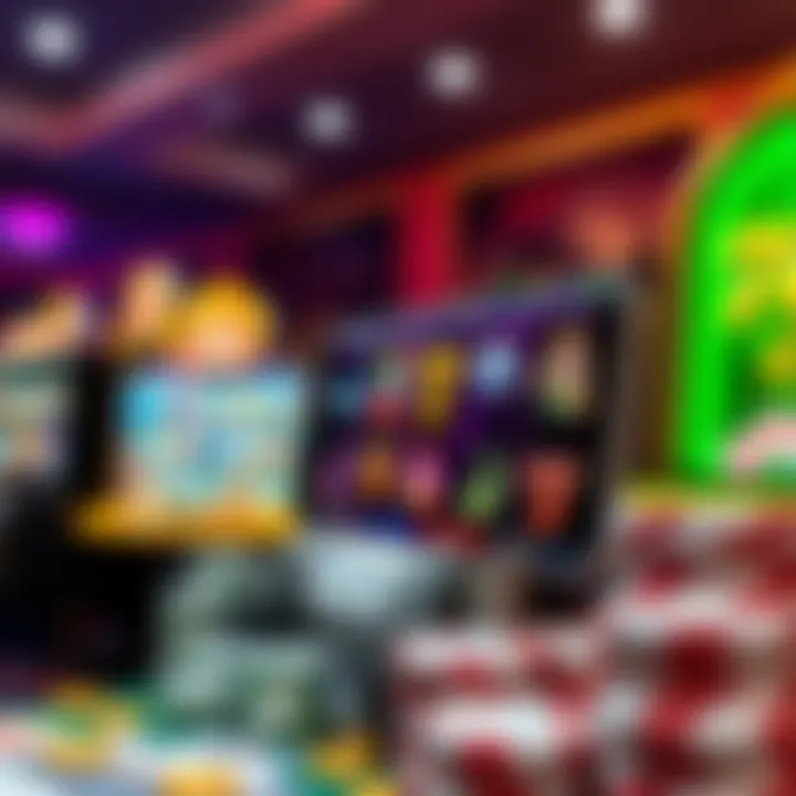 Diverse selection of slot games available on a casino app