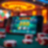 User interface of a real money casino app showcasing vibrant graphics
