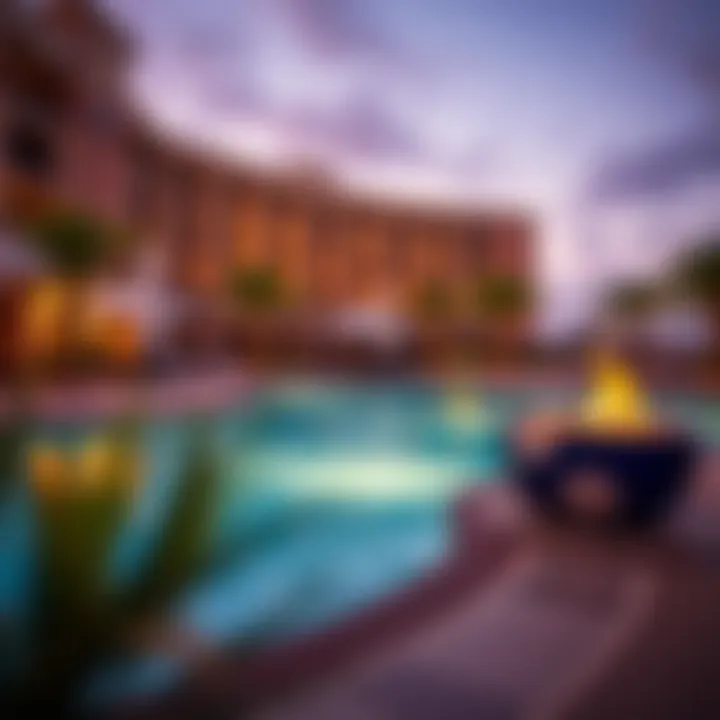 Relaxing pool area at a partner hotel