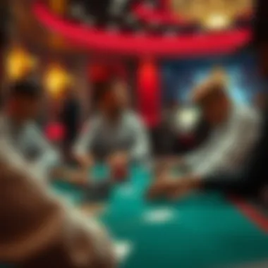 Strategic gameplay scenario in Alpha 8 Poker