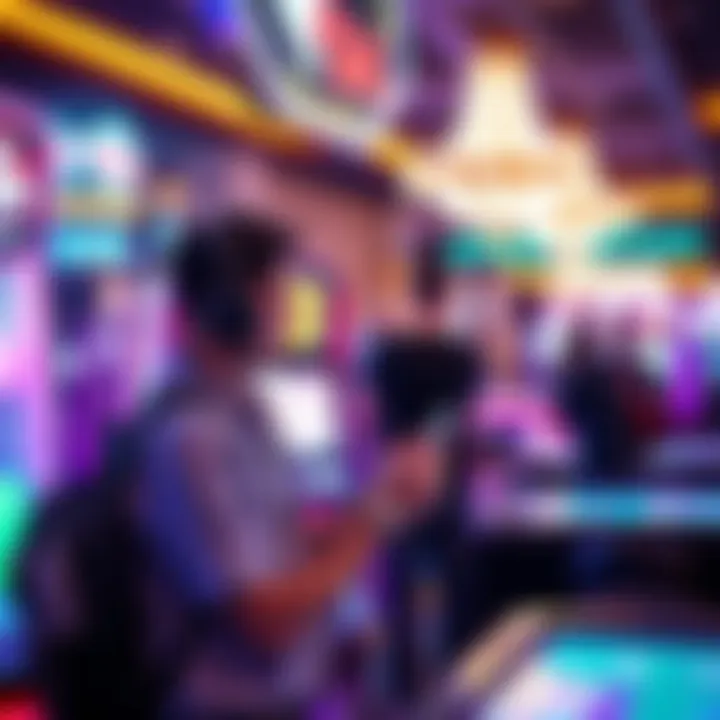 Visitors engaging with interactive displays in Area 15