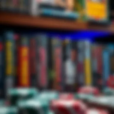 Diverse Selection of Audio Poker Titles A collection of popular audio poker books on a shelf