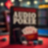 Cover of an audio poker book showcasing engaging content