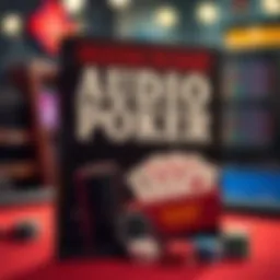 Cover of an audio poker book showcasing engaging content