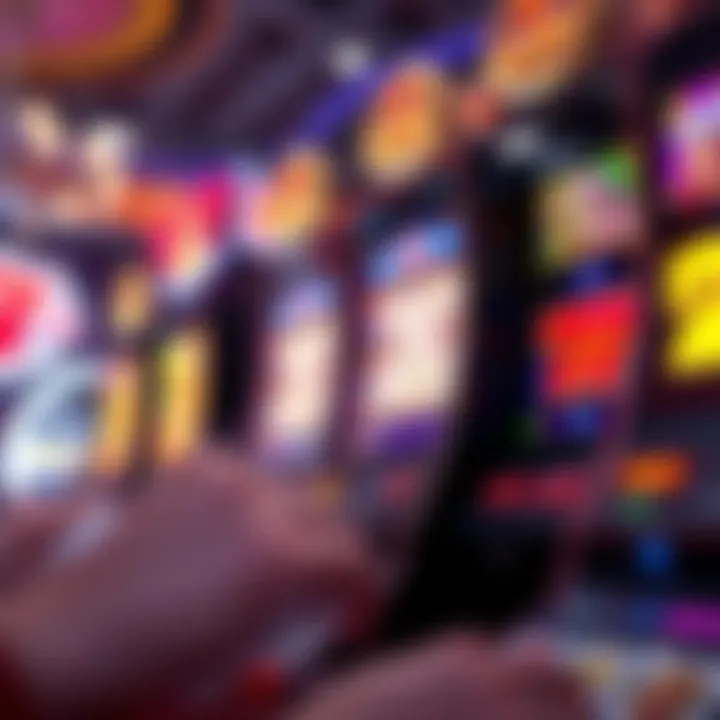 Vibrant online slot games interface