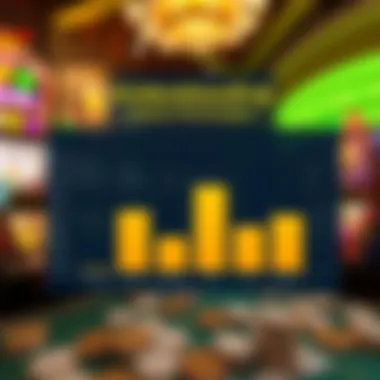 Graph illustrating payout percentages of different slot games