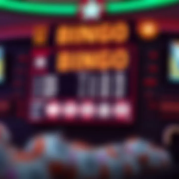 Thrilling Bingo Scoreboard A scoreboard highlighting the excitement and thrill of winning in bingo.