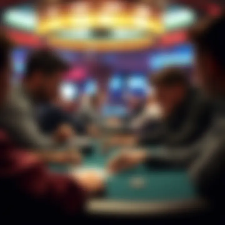 Players Engaged in a High-Stakes Game Players engaged in a high-stakes game