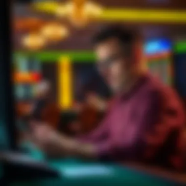 Analyzing Sports Statistics A bettor analyzing sports statistics on the Borgata app