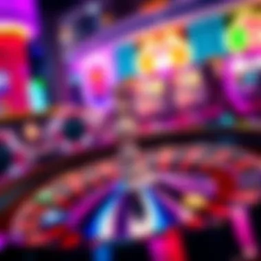 The Excitement of Roulette at Vegas World A vibrant roulette wheel with colorful chips