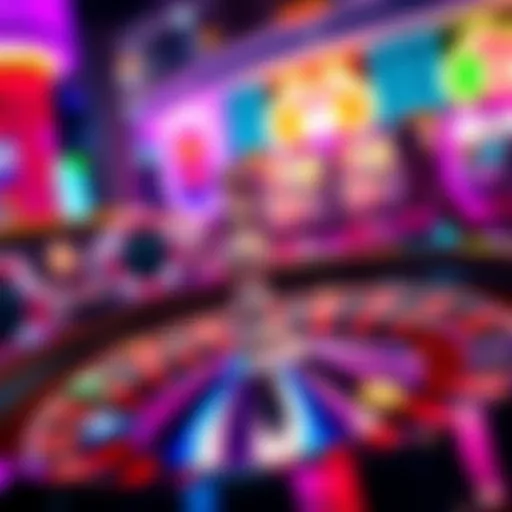 The Excitement of Roulette at Vegas World A vibrant roulette wheel with colorful chips