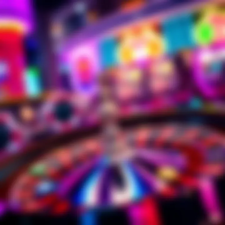 The Excitement of Roulette at Vegas World A vibrant roulette wheel with colorful chips