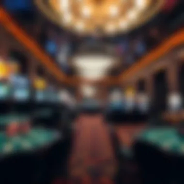 Inside a Las Vegas Casino Luxurious Las Vegas casino interior