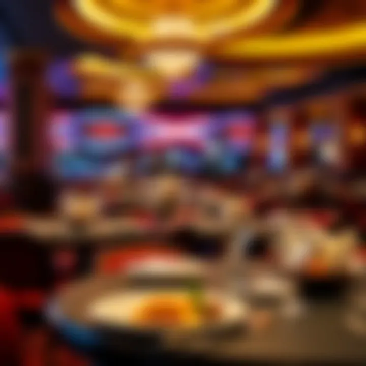 Diverse range of dining options available at a casino hotel