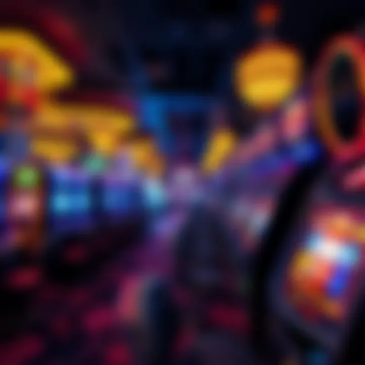 Exciting gaming floor showcasing various casino games and vibrant lighting