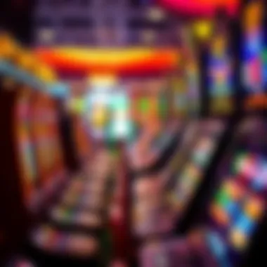 Diverse Casino Gaming Machines Close-up of various casino gaming machines