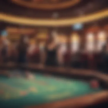 Live entertainment stage at a casino venue